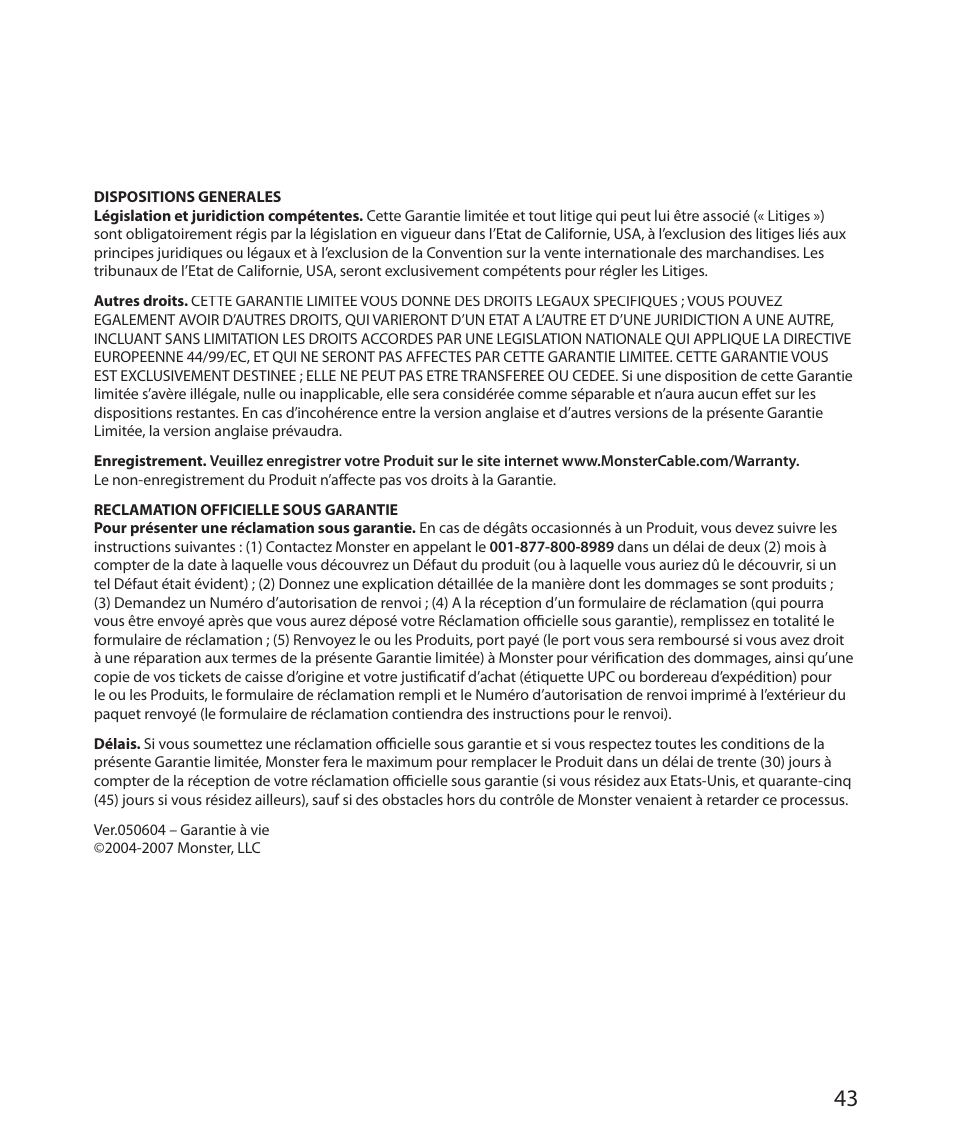 Monster Power FlatScreen Mount SmartViewTM 300M User Manual | Page 47 / 72