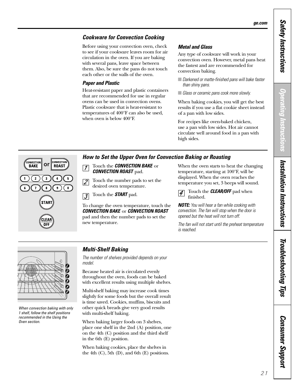 Mabe Canada JGB918 User Manual | Page 21 / 64