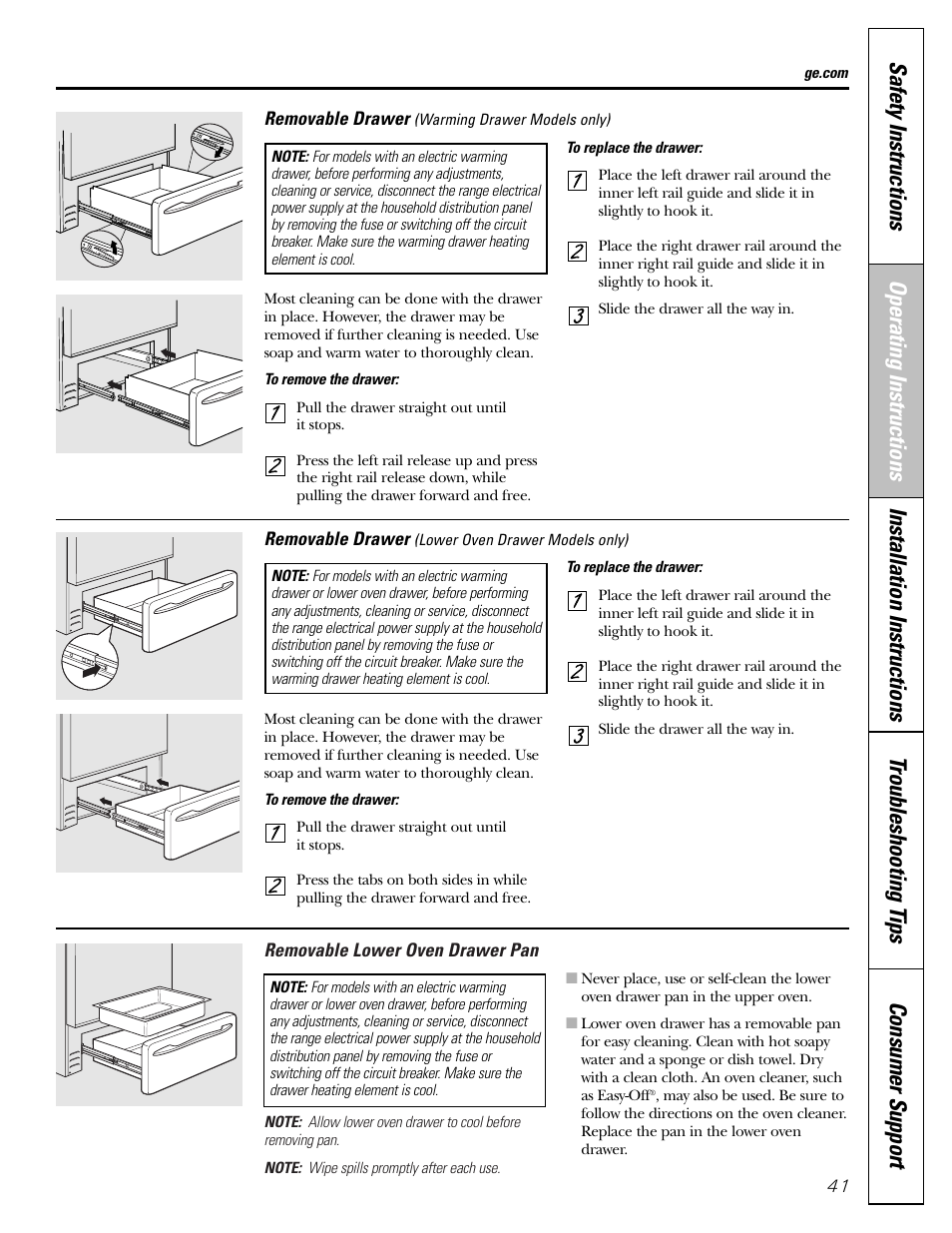 Mabe Canada JGB918 User Manual | Page 41 / 64
