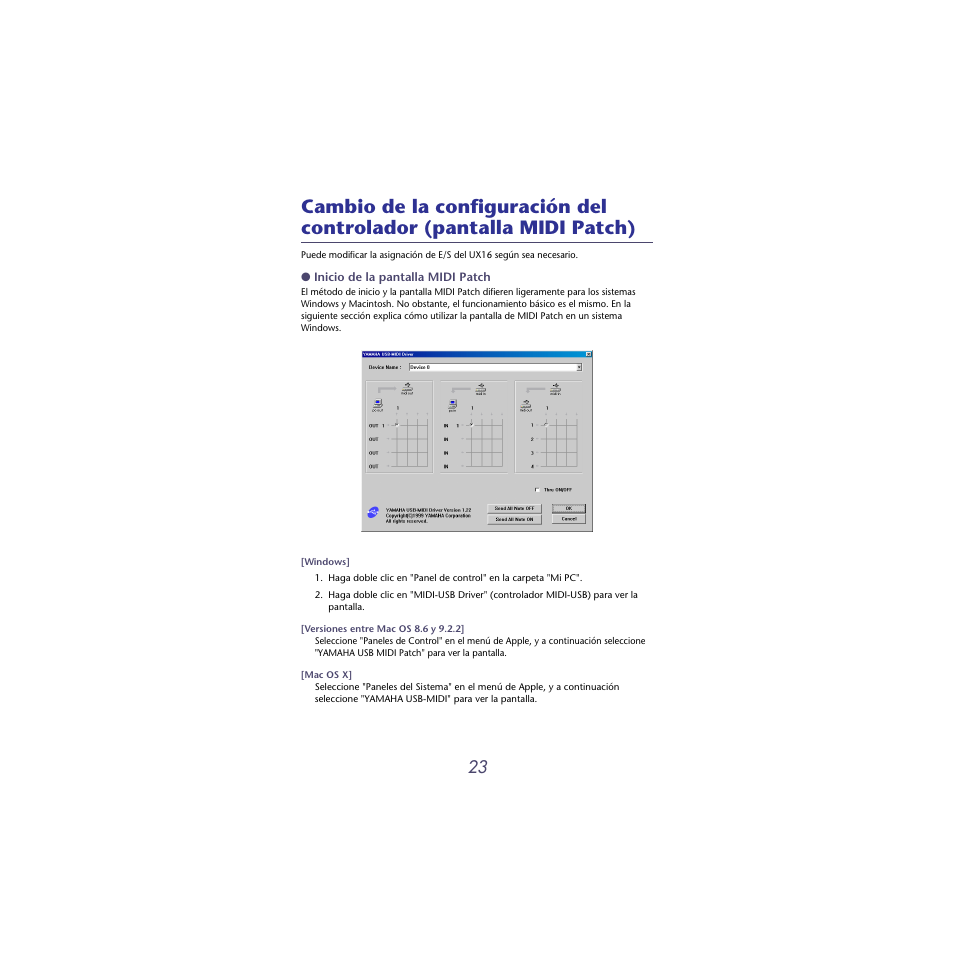 El indicador de | Musica UX16 User Manual | Page 23 / 33