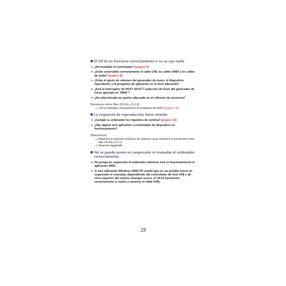 Musica UX16 User Manual | Page 28 / 33