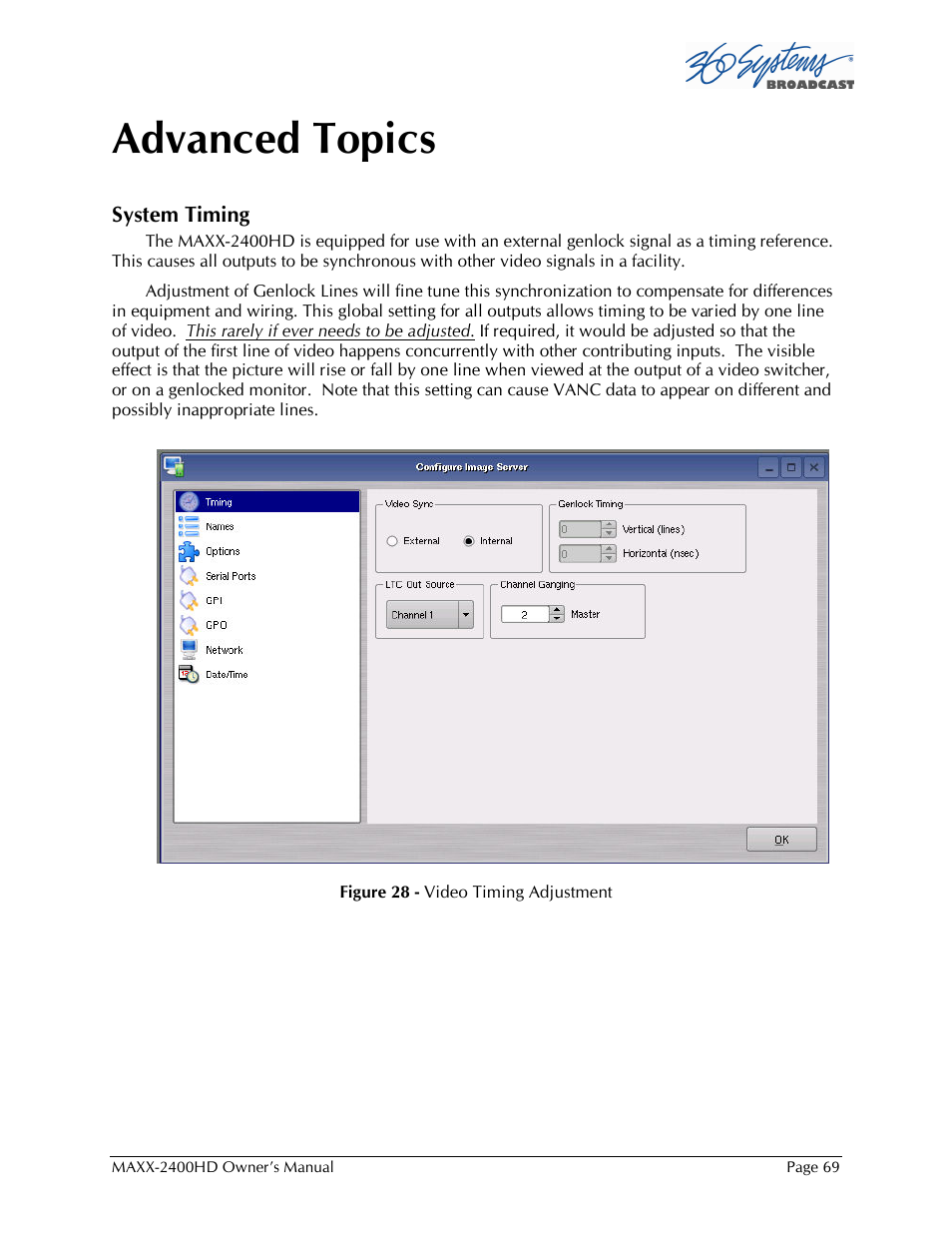 Advanced topics | Maxxsonics High Definition Video Server MAXX-2400HD User Manual | Page 69 / 139