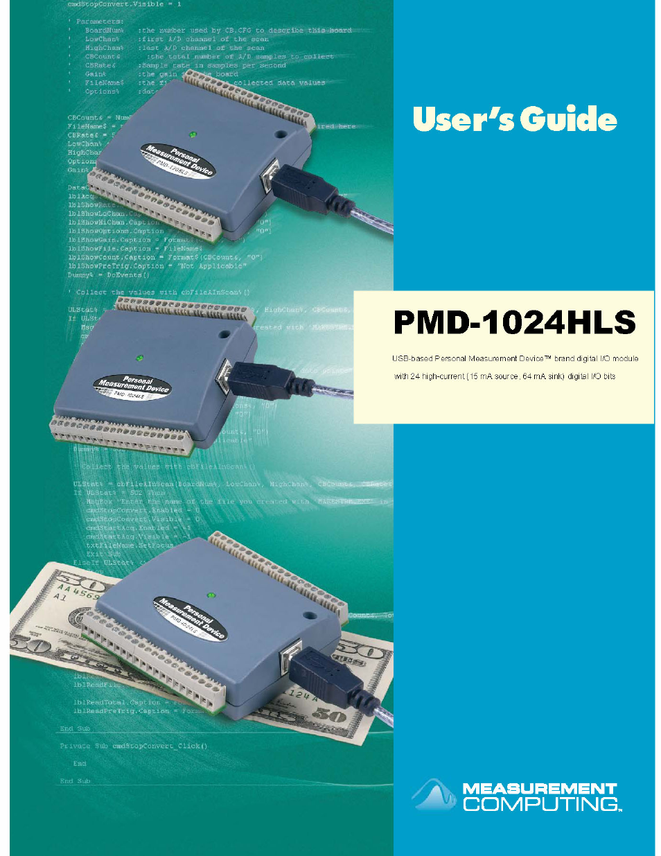 Measurement Specialties PMD-1024HLS User Manual | 23 pages