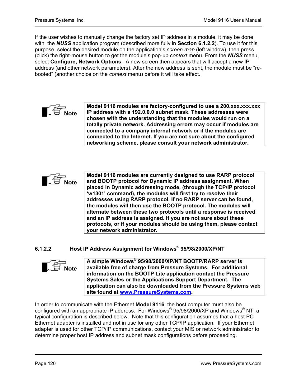 Measurement Specialties 9116 User Manual | Page 129 / 143