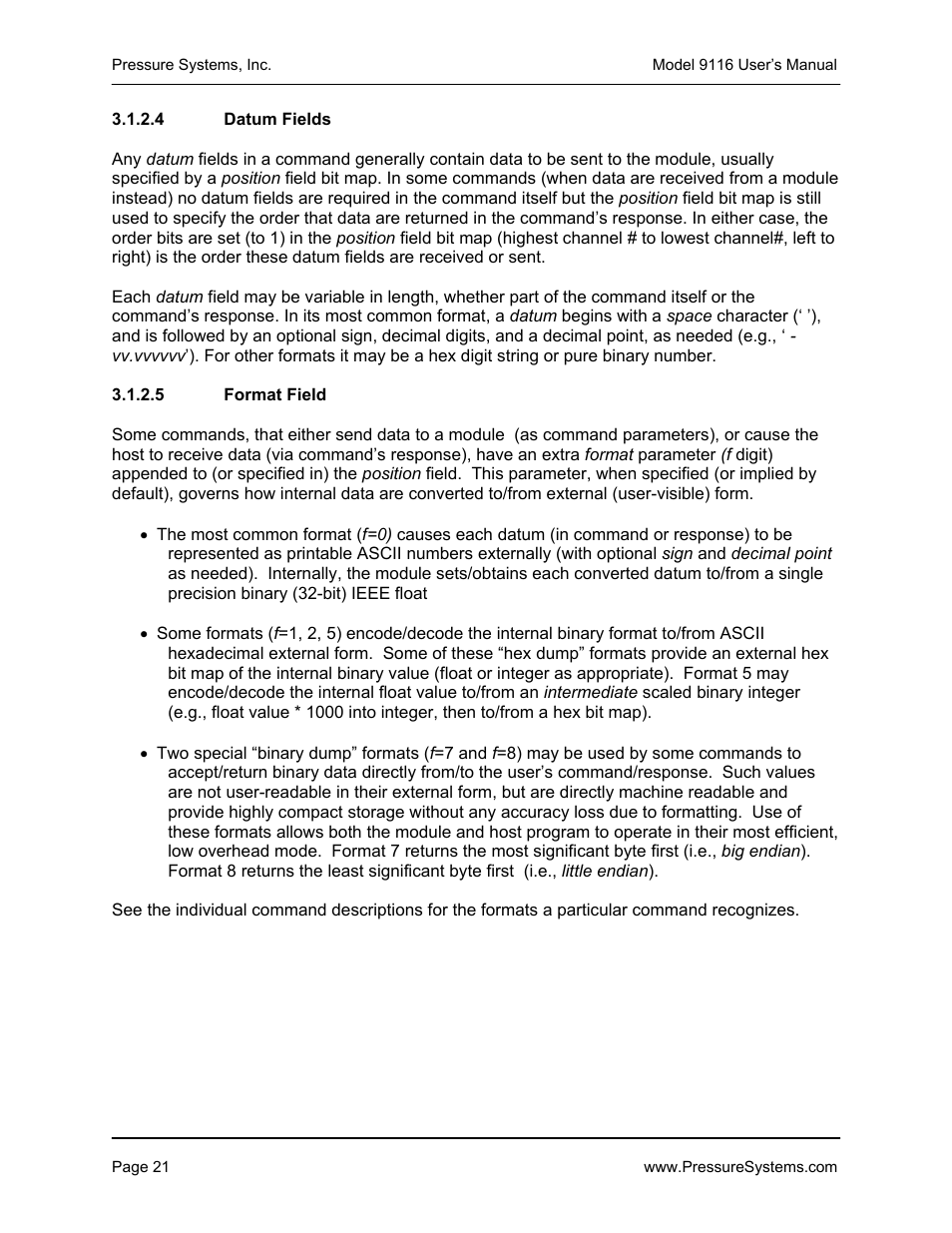 Measurement Specialties 9116 User Manual | Page 30 / 143