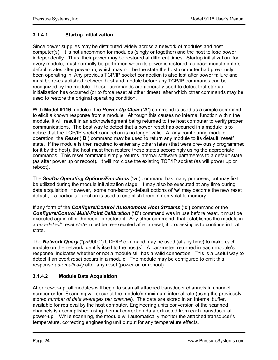 Measurement Specialties 9116 User Manual | Page 33 / 143