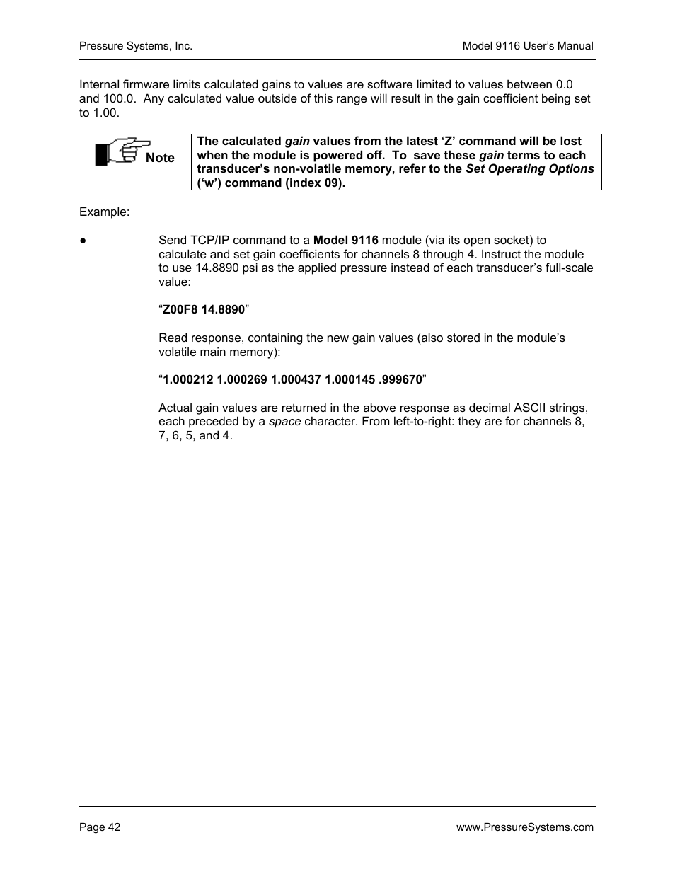 Measurement Specialties 9116 User Manual | Page 51 / 143