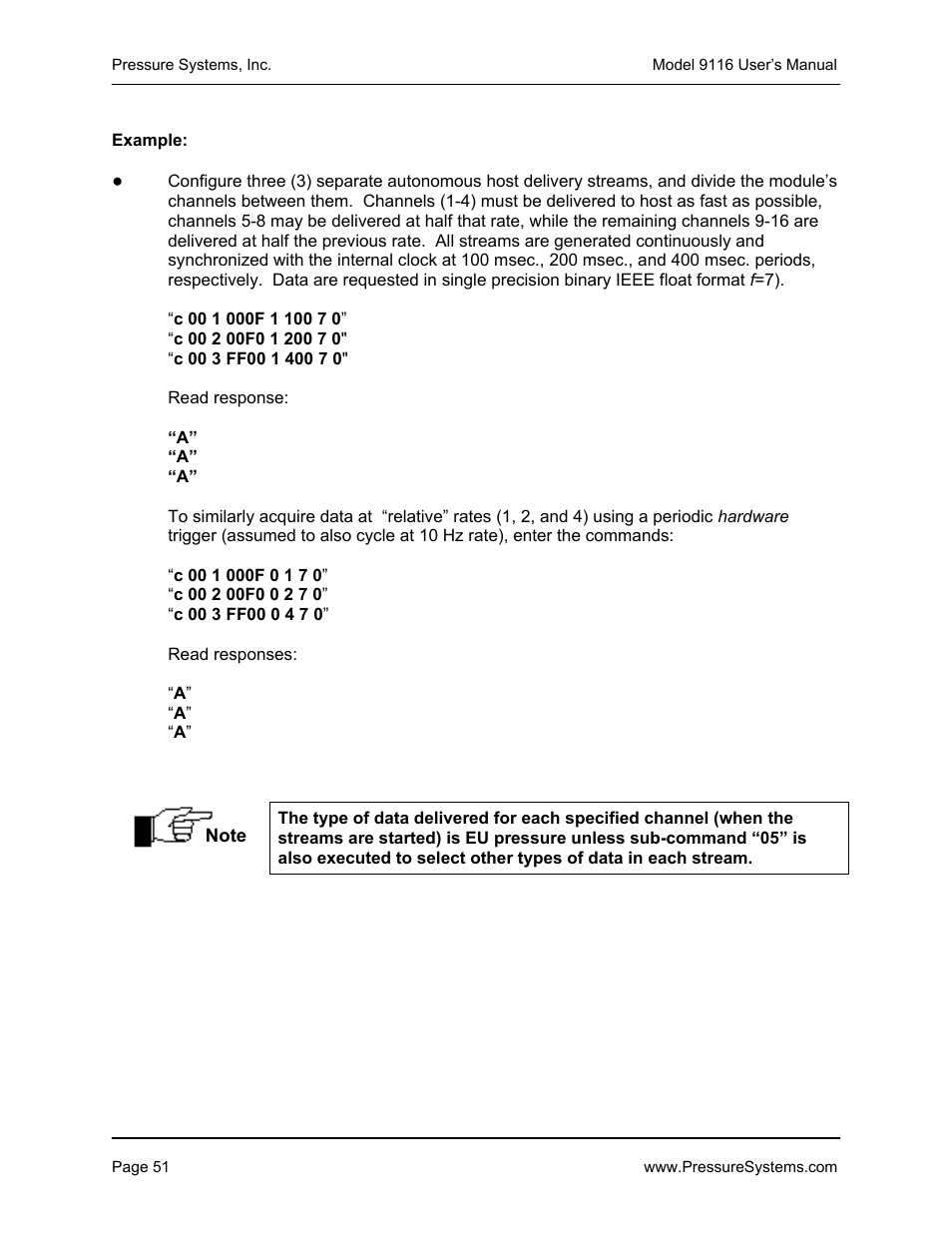 Measurement Specialties 9116 User Manual | Page 60 / 143