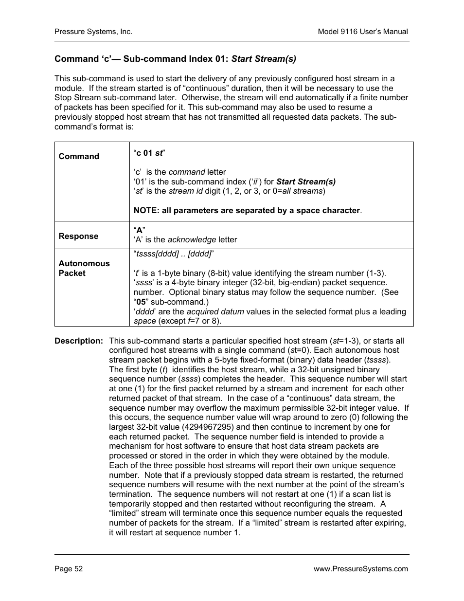 Measurement Specialties 9116 User Manual | Page 61 / 143