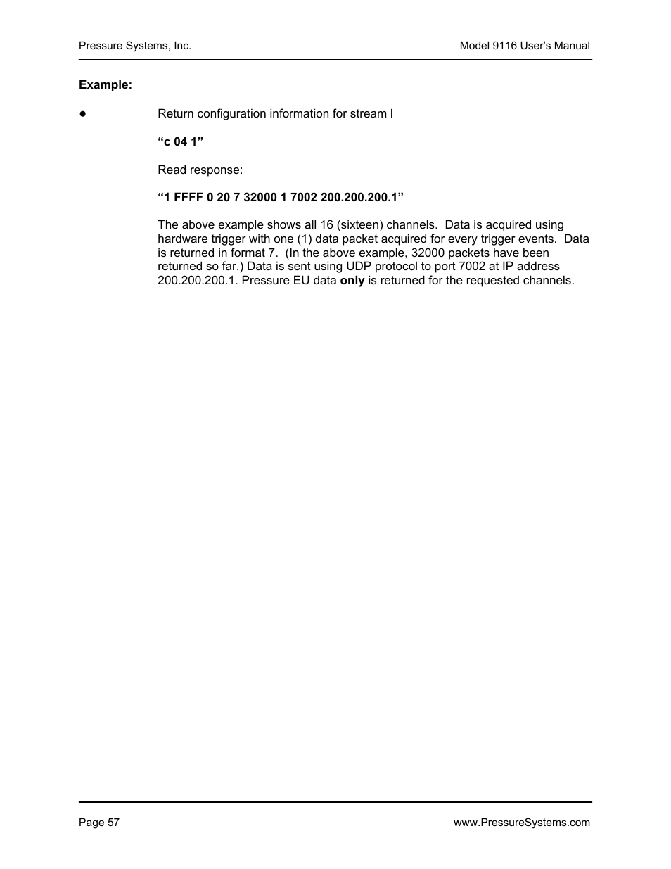 Measurement Specialties 9116 User Manual | Page 66 / 143
