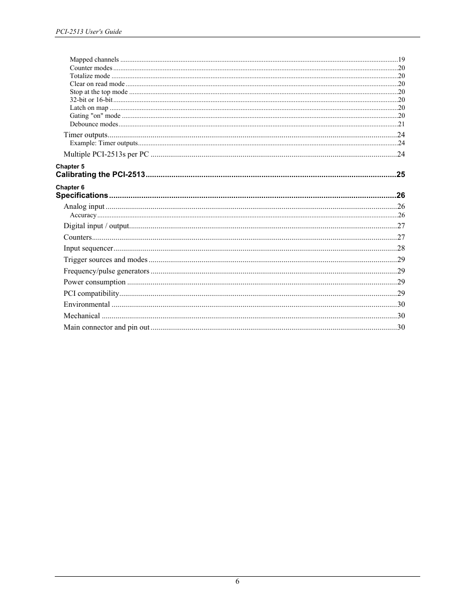 Measurement Specialties PCI-2513 User Manual | Page 6 / 34