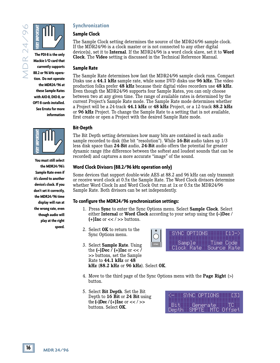 Mdr 24/ 96 | Magma MDR 24/96 User Manual | Page 16 / 44