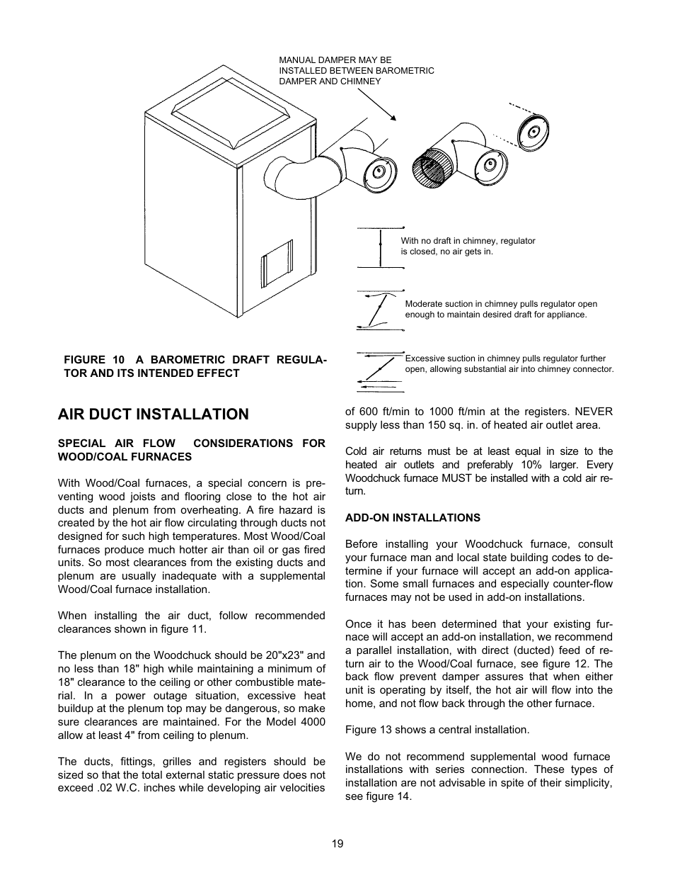 Air duct installation | Meyer WOODCHUCK 526 User Manual | Page 19 / 36