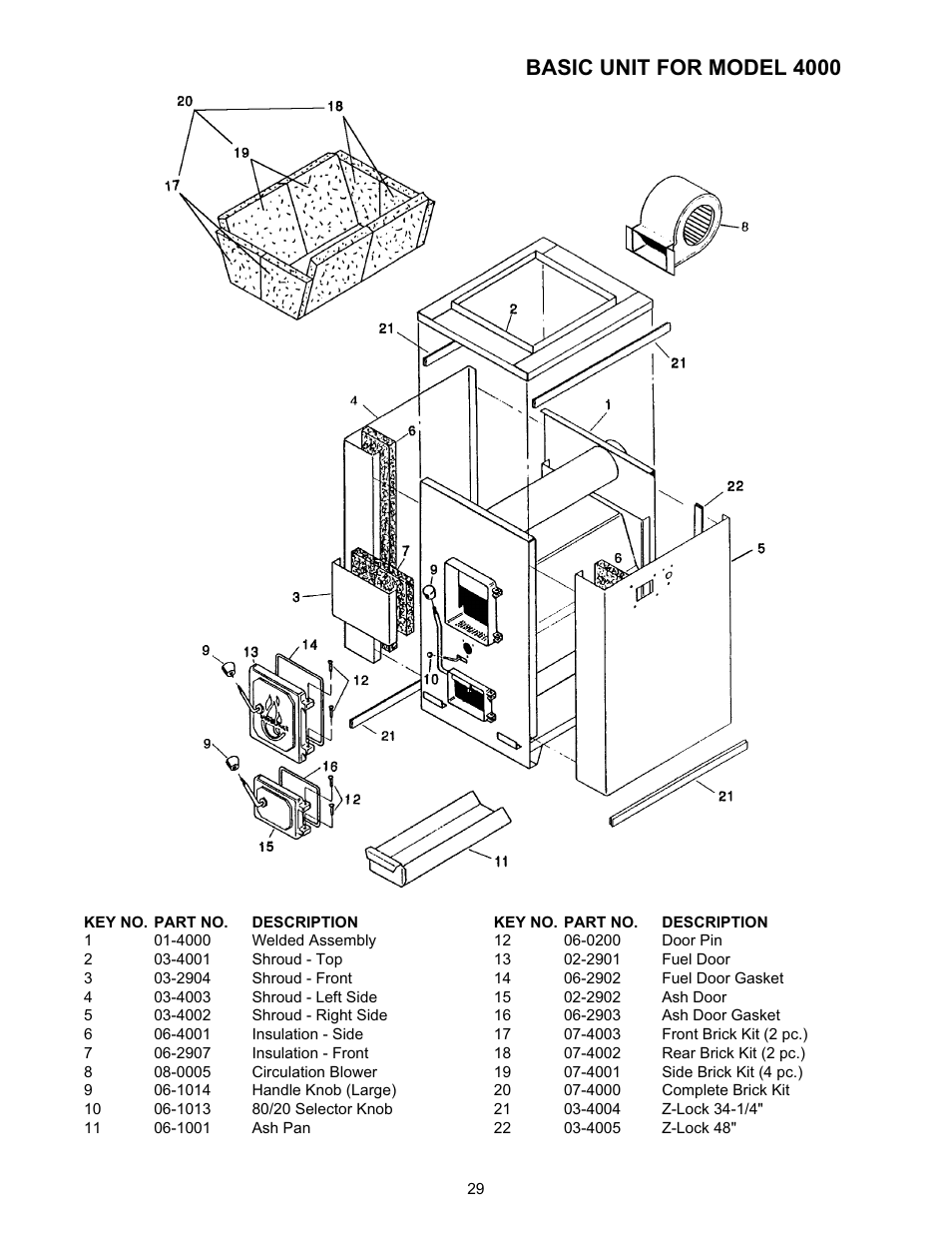 Basic unit for model 4000 | Meyer WOODCHUCK 526 User Manual | Page 29 / 36