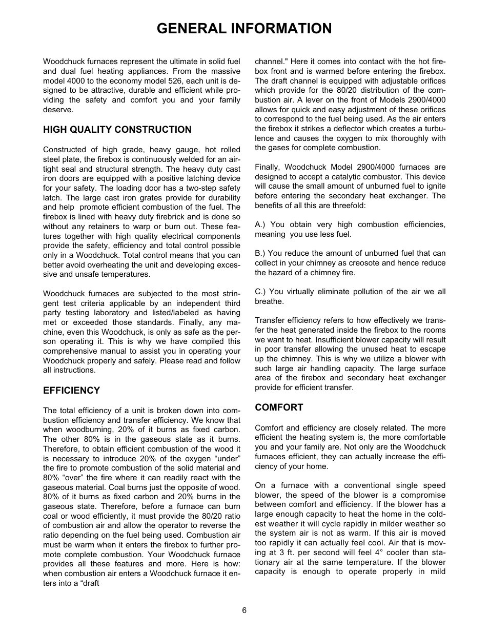 General information | Meyer WOODCHUCK 526 User Manual | Page 6 / 36