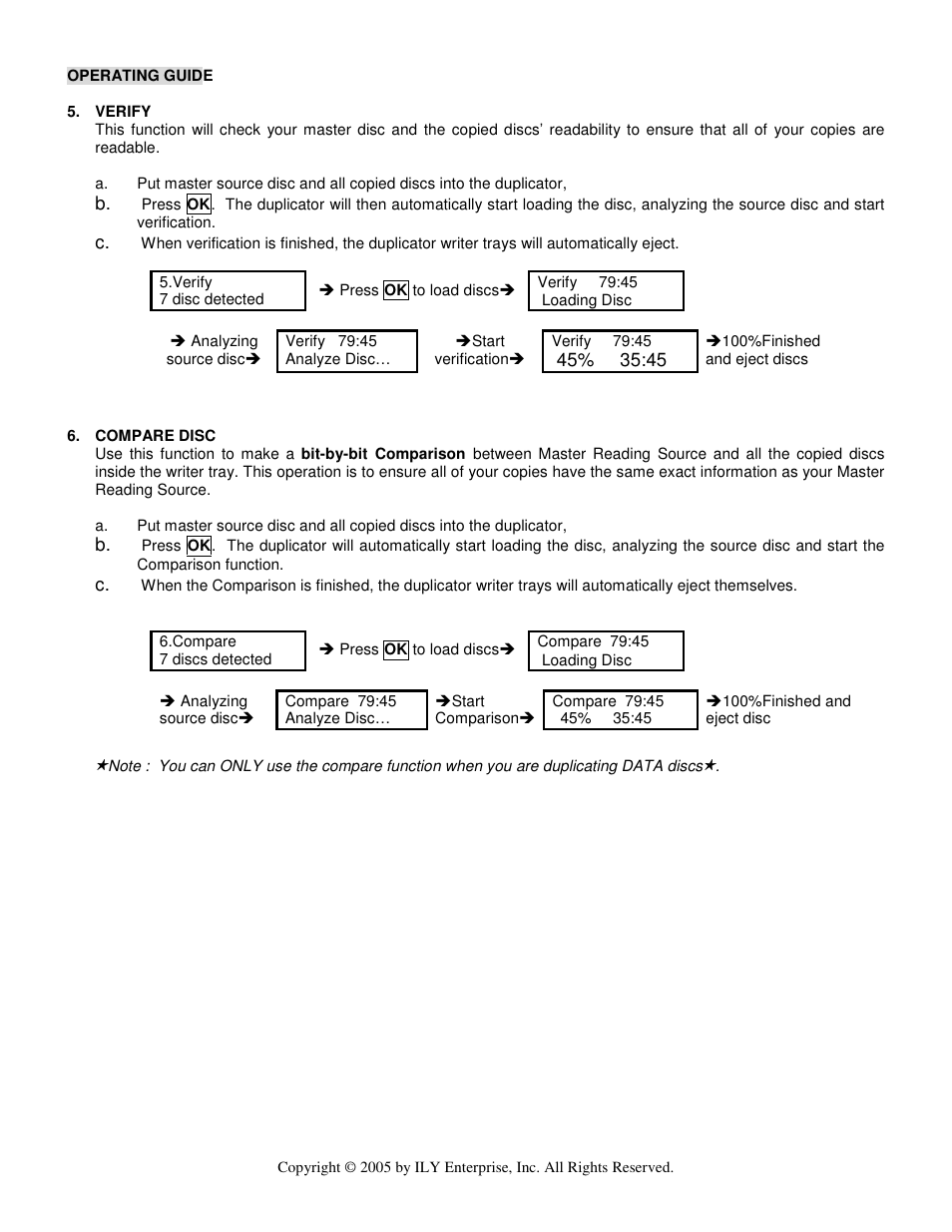 ILY Enterprise CD/DVD Duplicator User Manual | Page 12 / 21