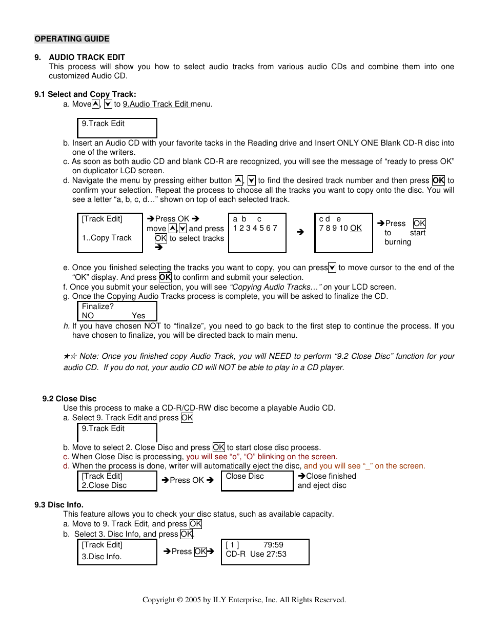 ILY Enterprise CD/DVD Duplicator User Manual | Page 14 / 21