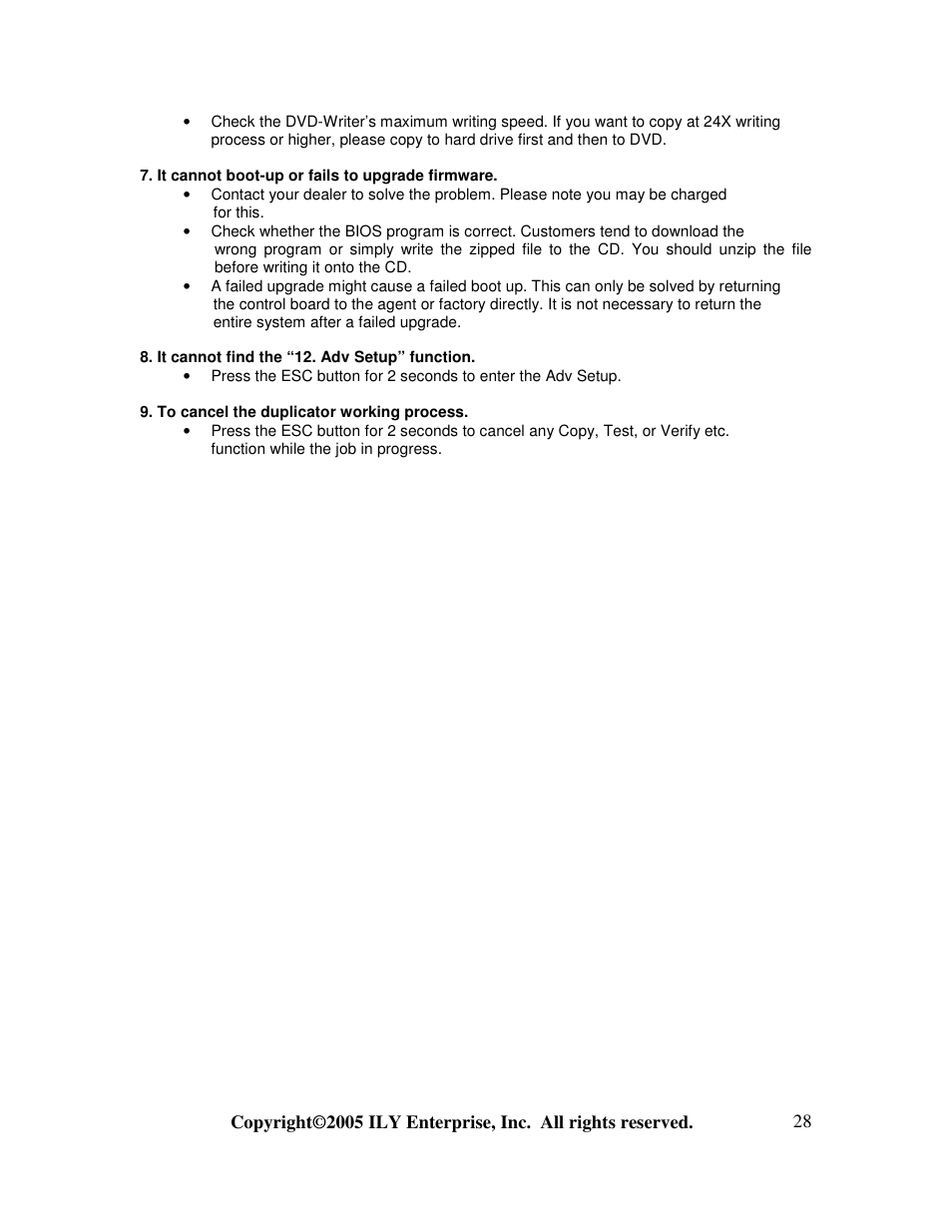 ILY Enterprise 3 User Manual | Page 28 / 28