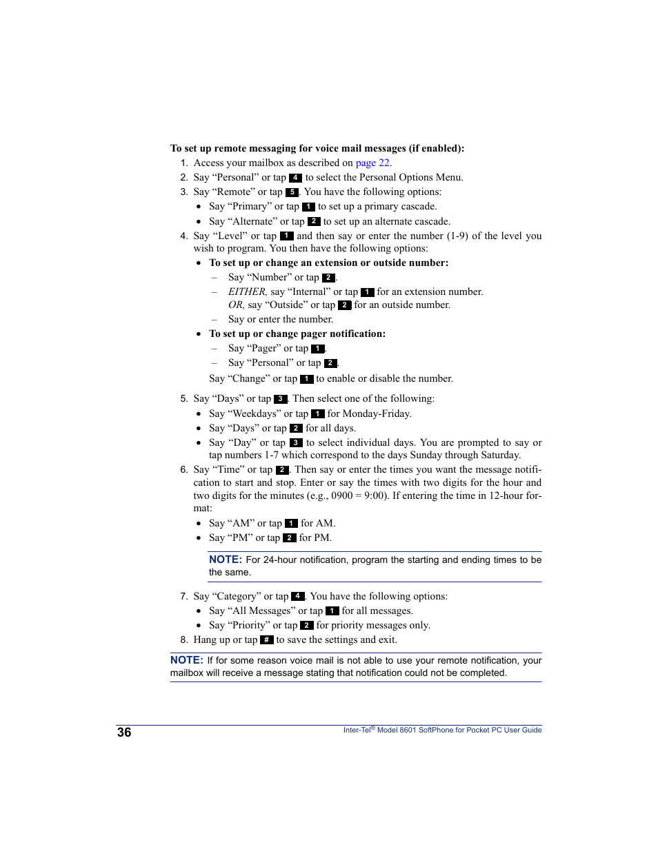 Inter-Tel SoftPhone 8601 User Manual | Page 42 / 66