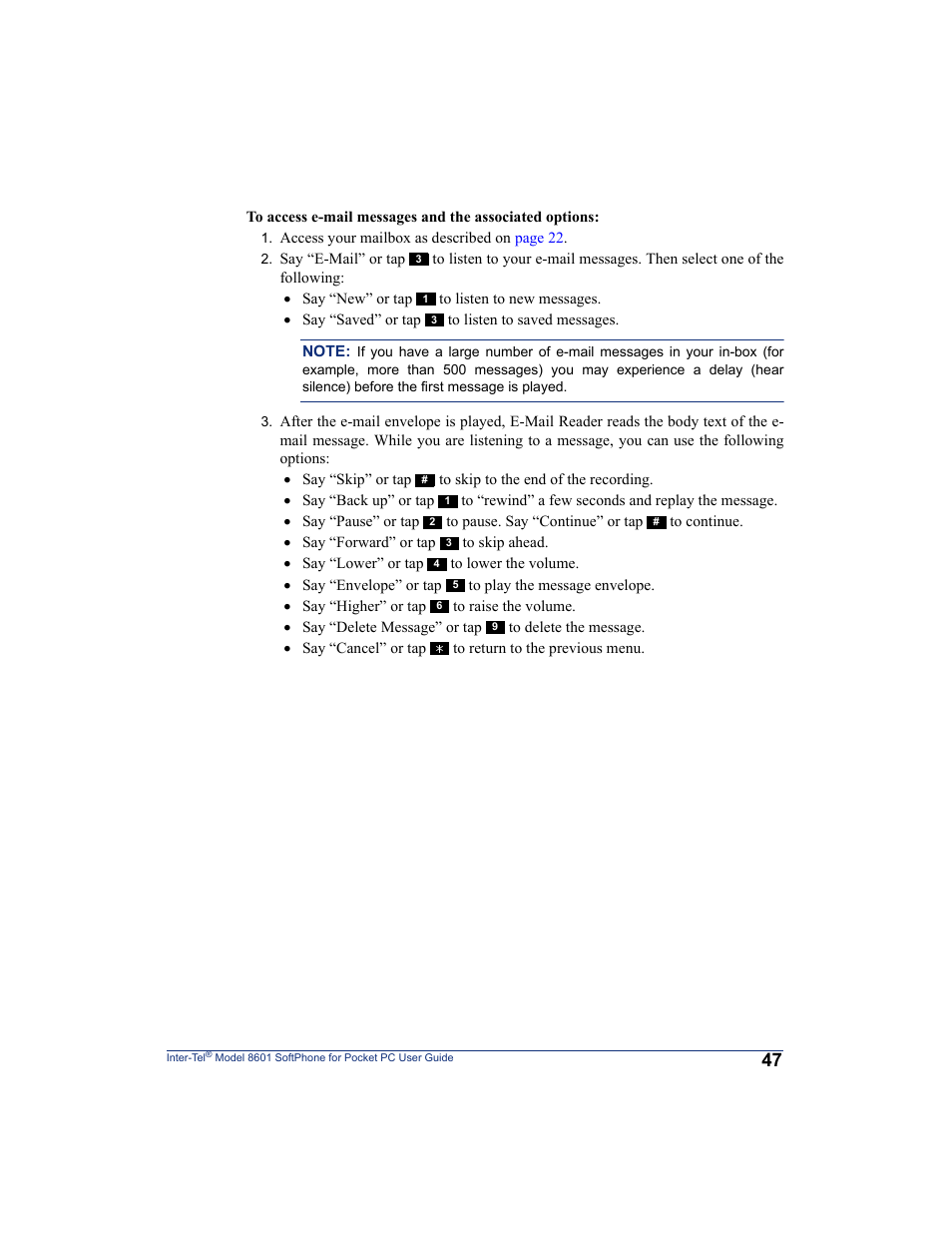 Inter-Tel SoftPhone 8601 User Manual | Page 53 / 66