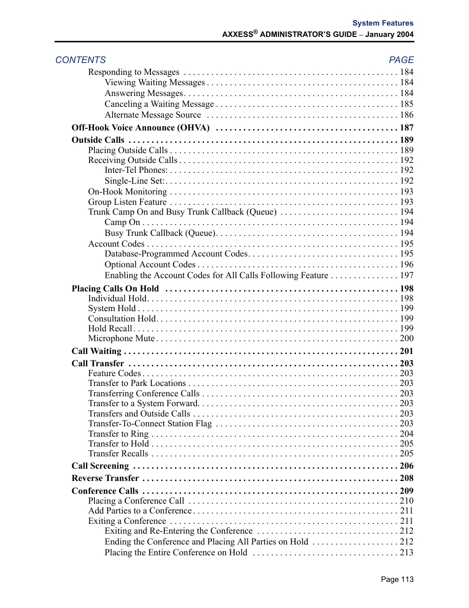 Inter-Tel Axxess User Manual | Page 129 / 342