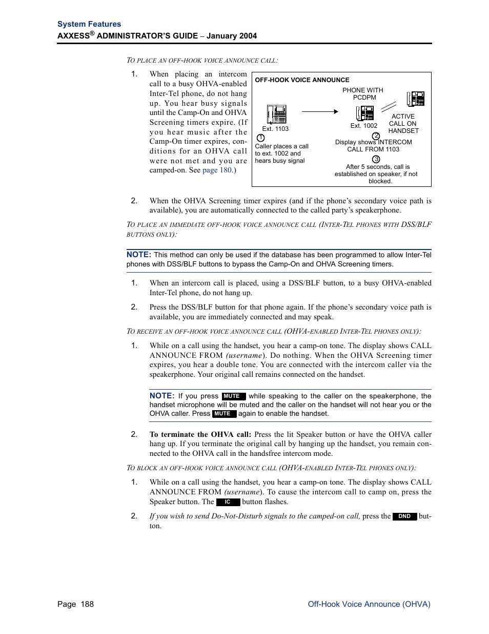 Inter-Tel Axxess User Manual | Page 204 / 342