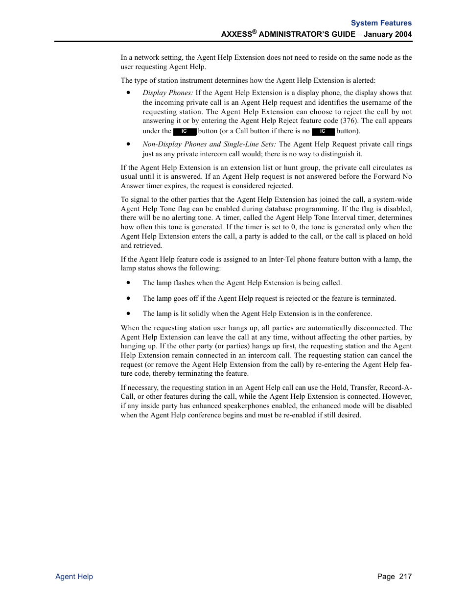 Inter-Tel Axxess User Manual | Page 233 / 342