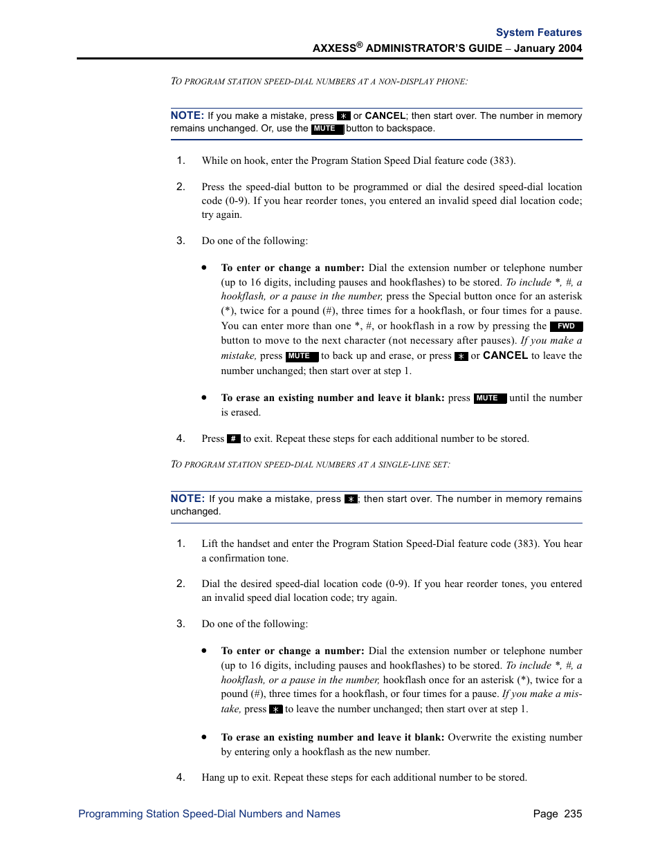 Inter-Tel Axxess User Manual | Page 251 / 342