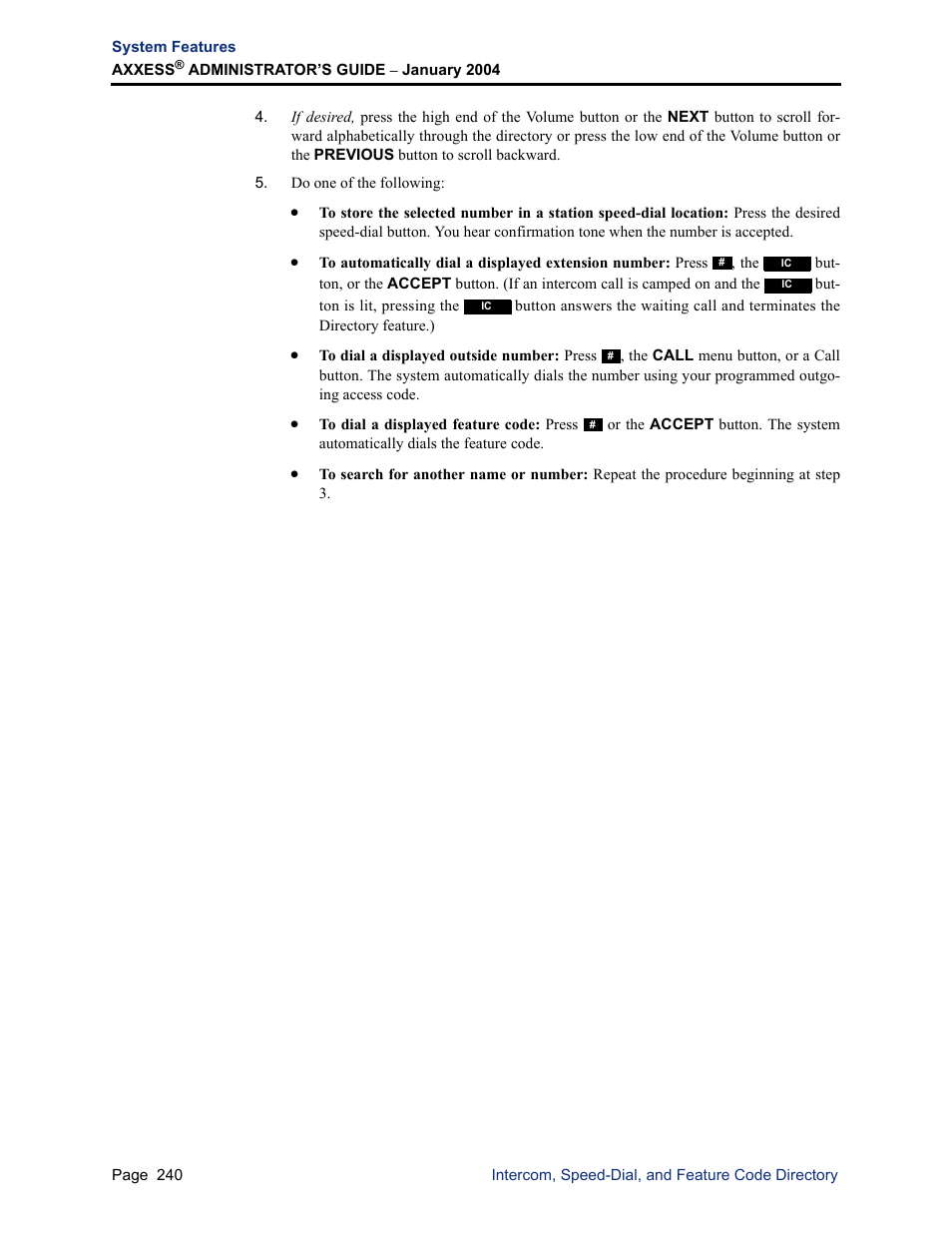 Inter-Tel Axxess User Manual | Page 256 / 342