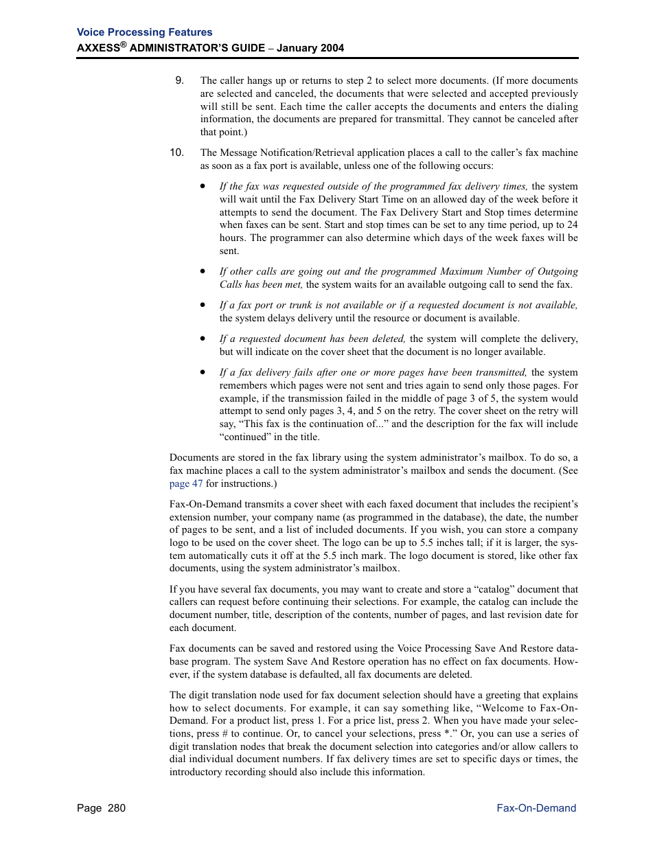 Inter-Tel Axxess User Manual | Page 296 / 342