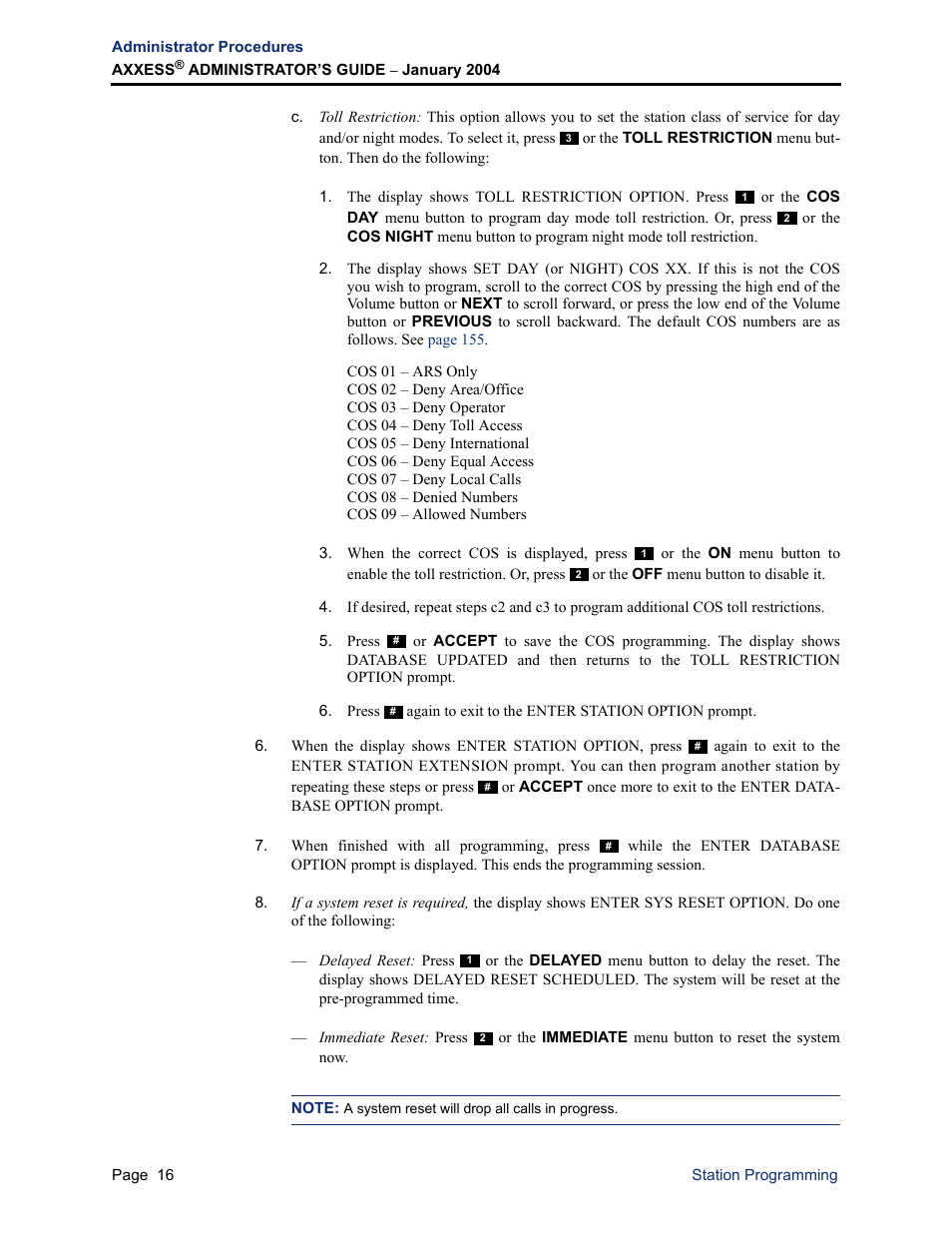 Inter-Tel Axxess User Manual | Page 32 / 342