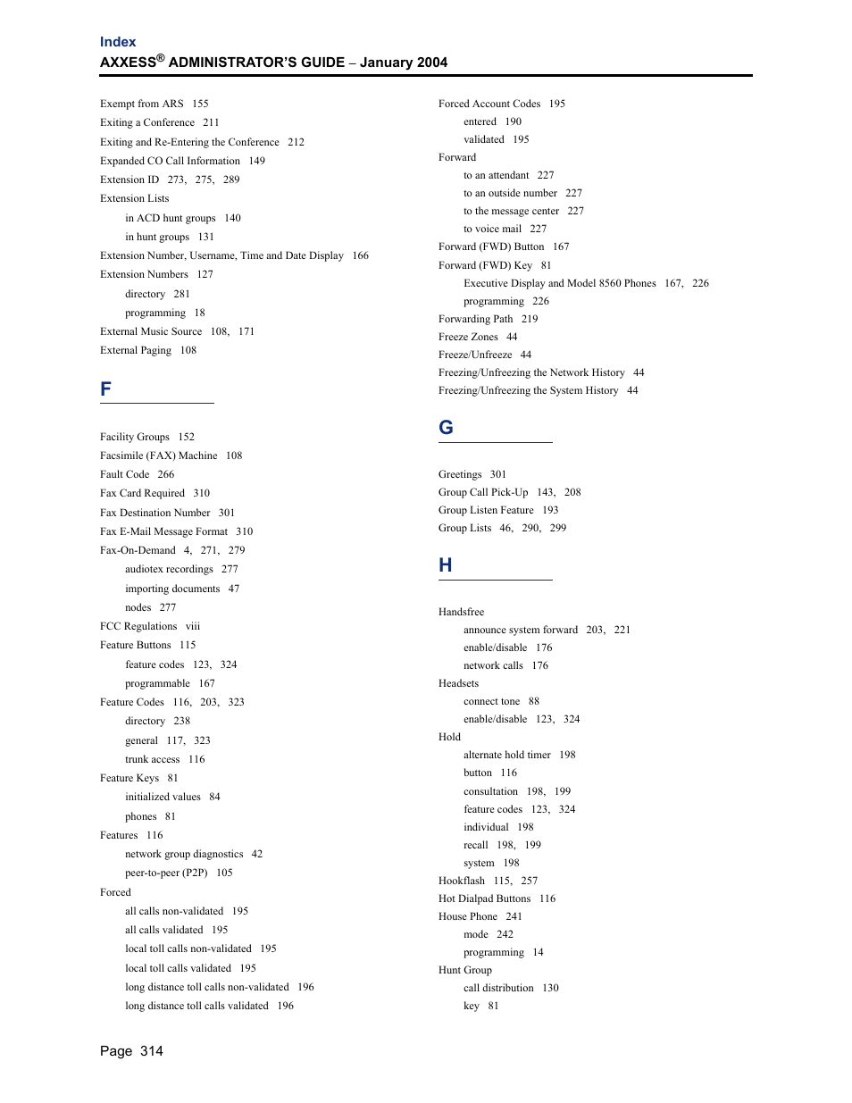 Inter-Tel Axxess User Manual | Page 330 / 342