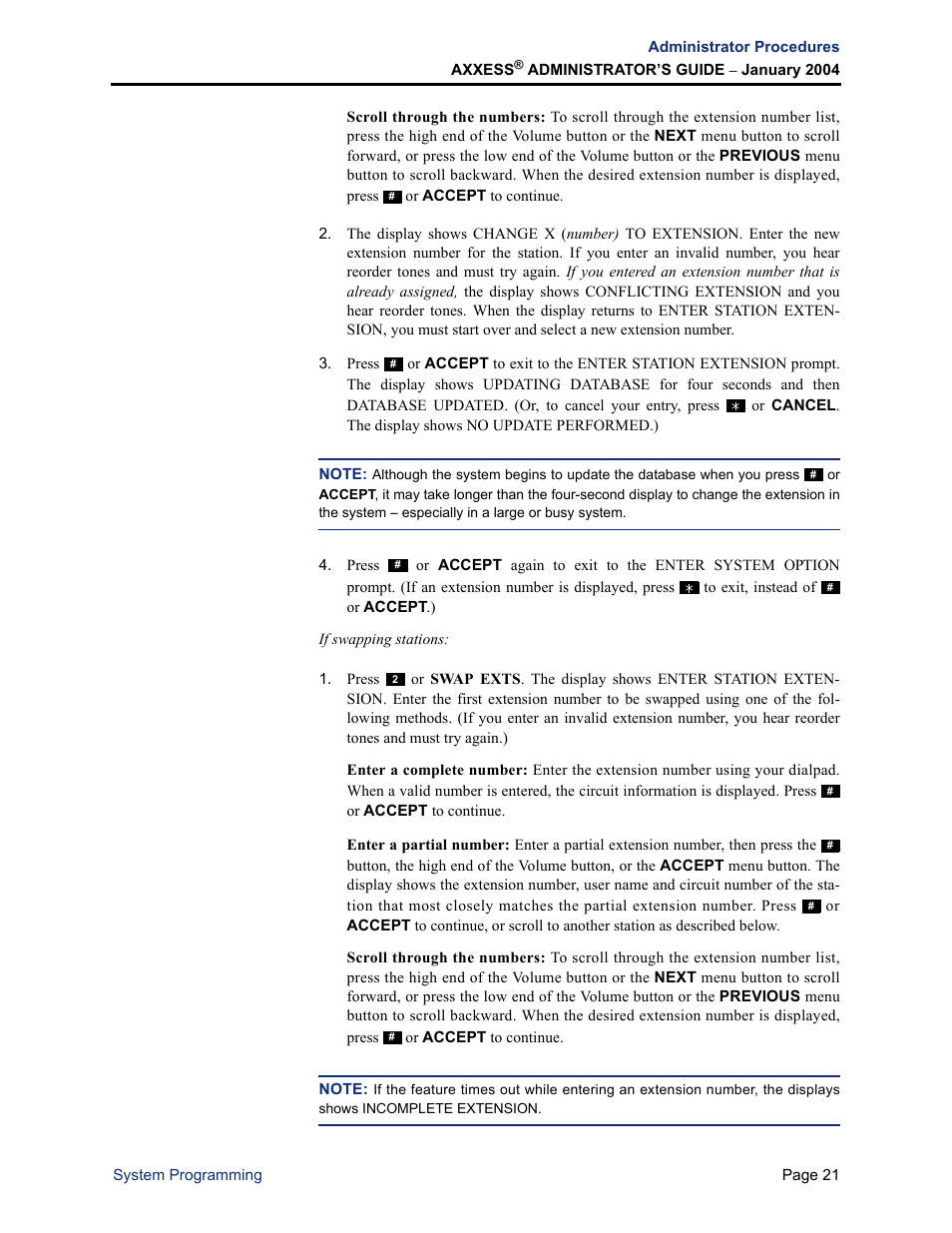 Inter-Tel Axxess User Manual | Page 37 / 342