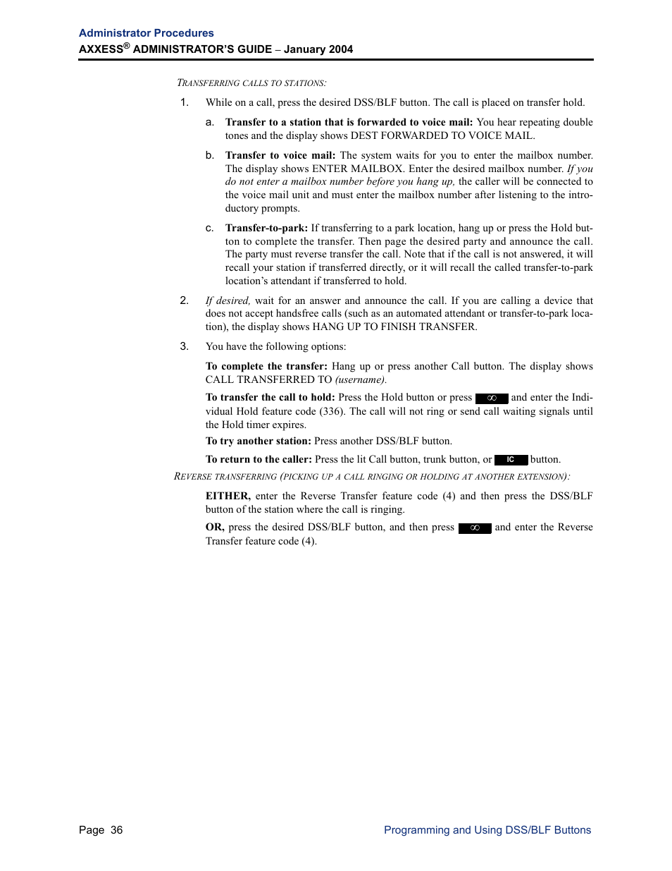 Inter-Tel Axxess User Manual | Page 52 / 342