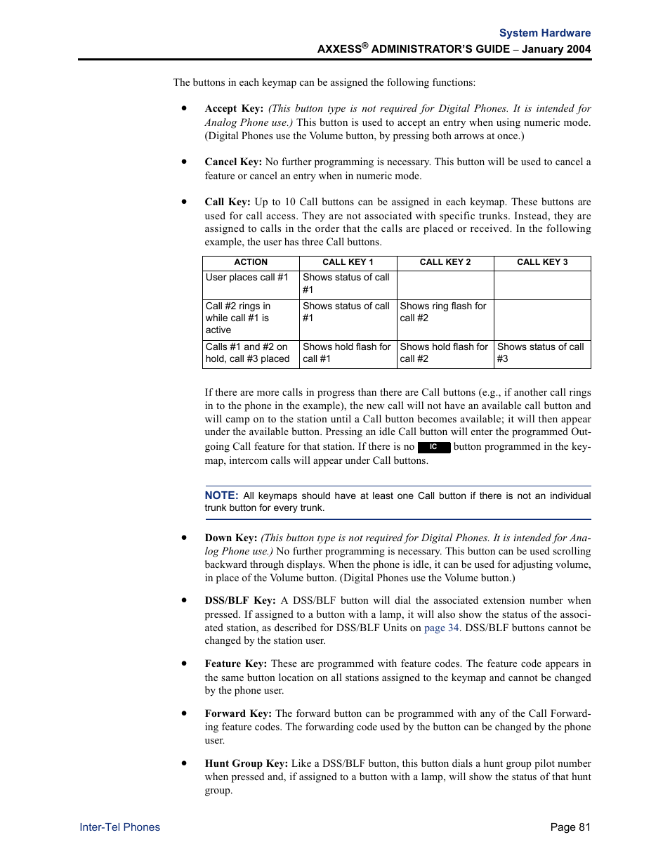 Inter-Tel Axxess User Manual | Page 97 / 342