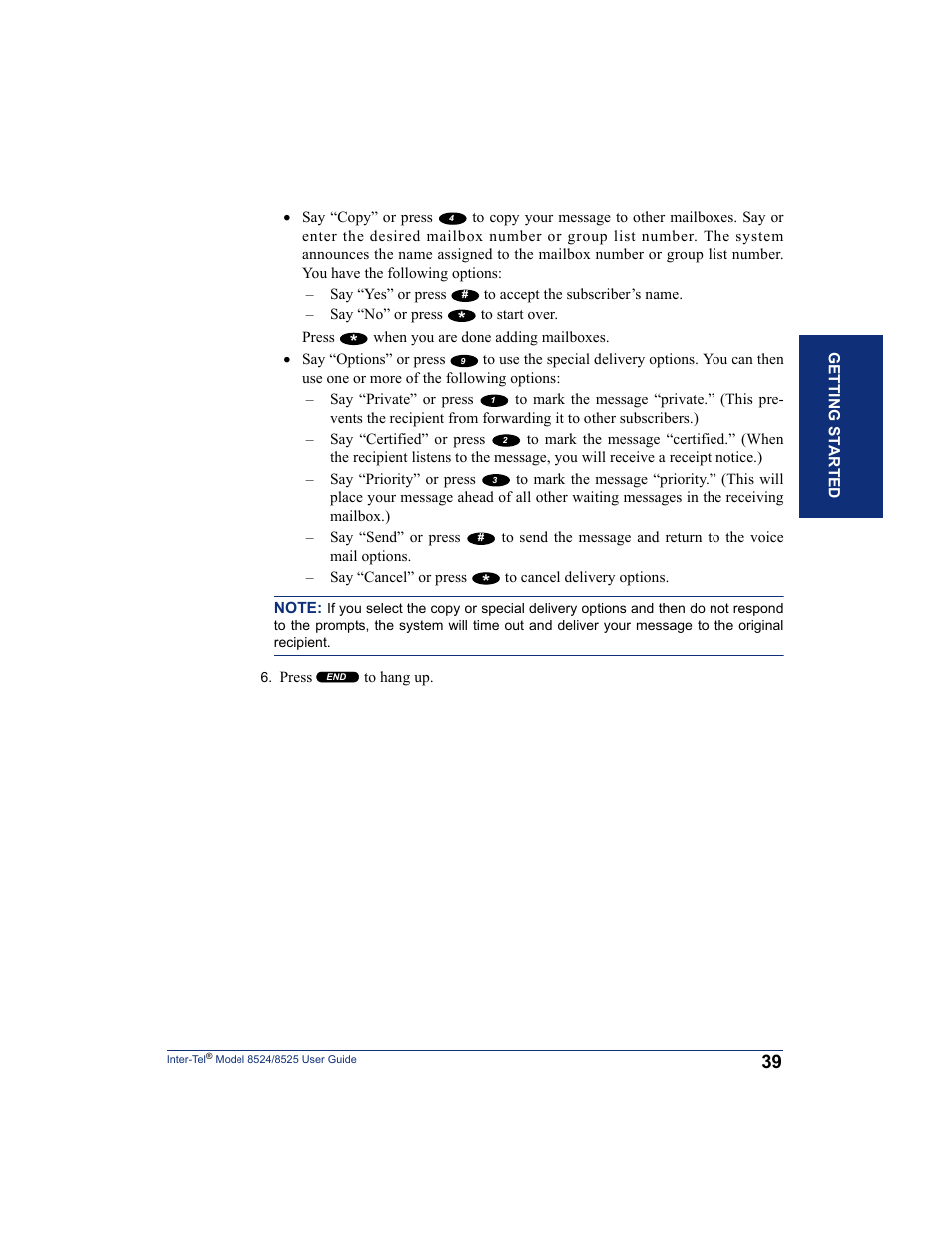 Inter-Tel USER GUIDE 8525 User Manual | Page 51 / 112