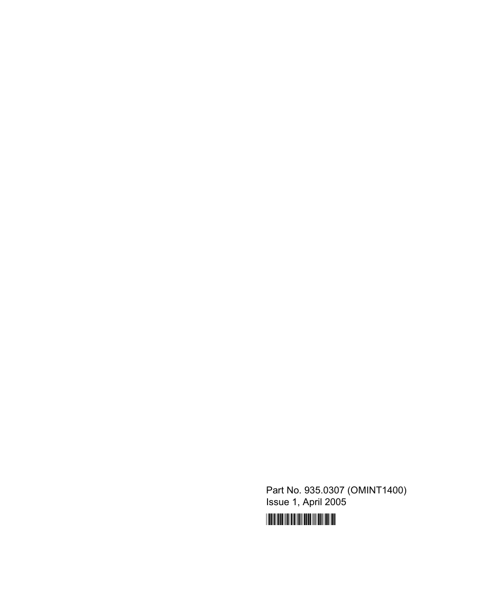 Back cover | Inter-Tel INT1400 User Manual | Page 44 / 44