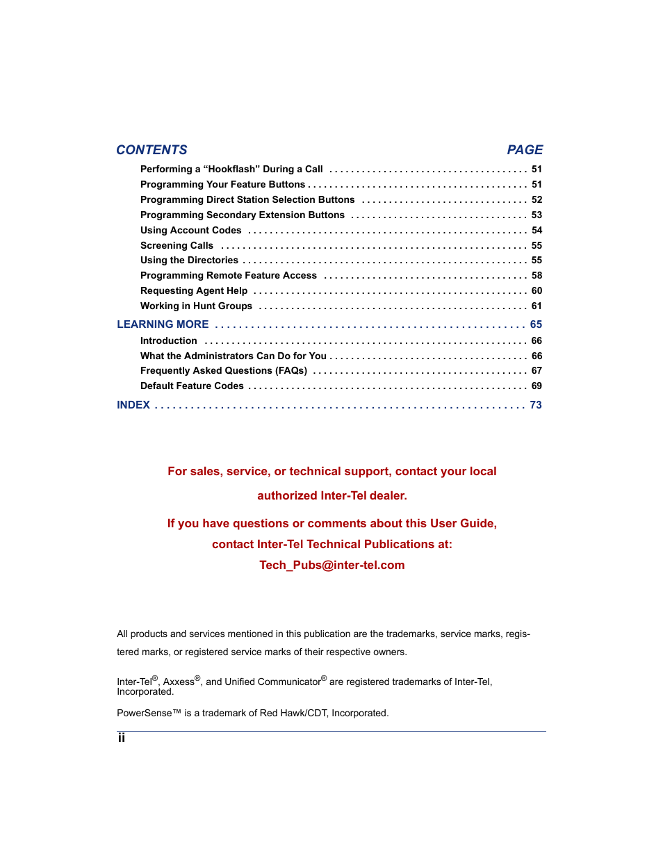 Inter-Tel AXXESS IP MODE 8620 User Manual | Page 10 / 88