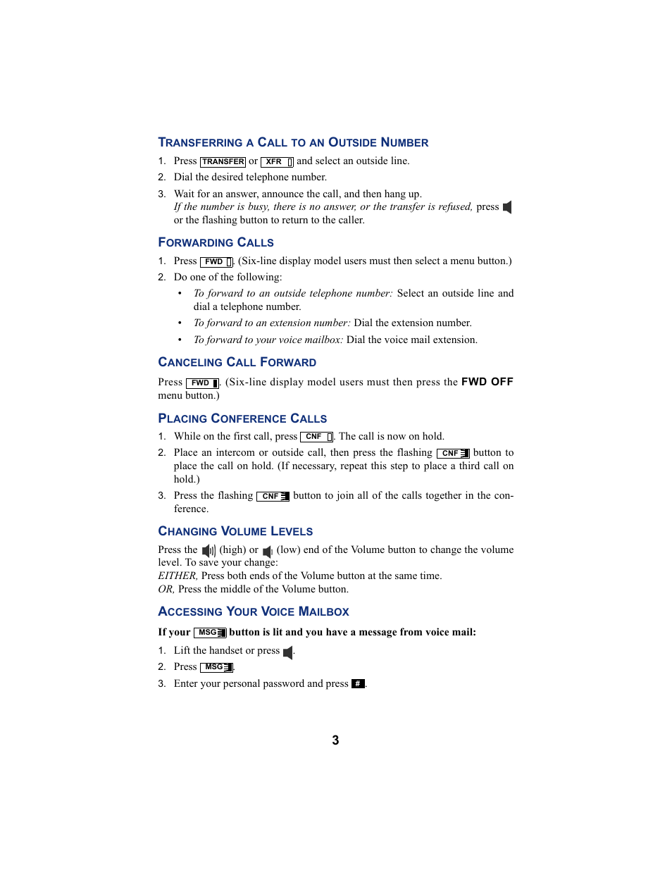 Inter-Tel AXXESS IP MODE 8620 User Manual | Page 5 / 88