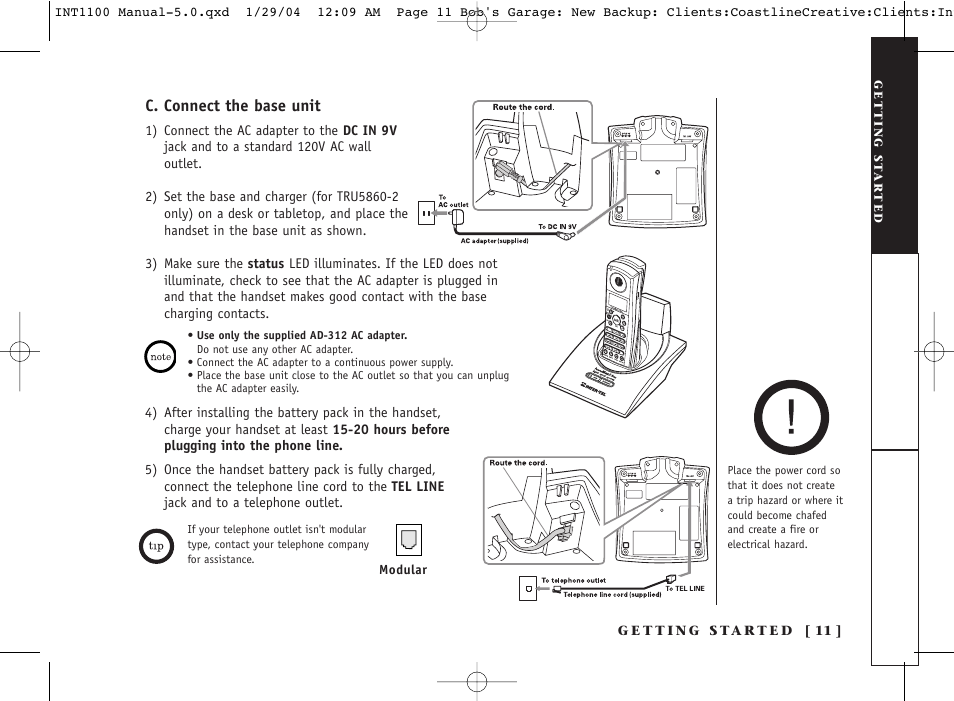 Inter-Tel INT1100 User Manual | Page 11 / 46