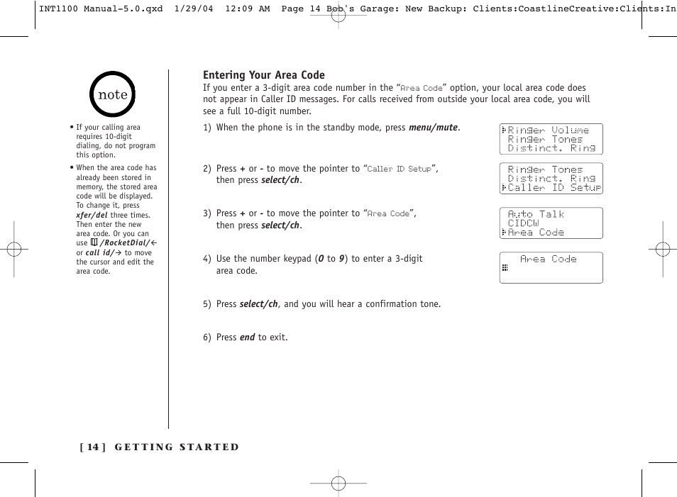 Inter-Tel INT1100 User Manual | Page 14 / 46