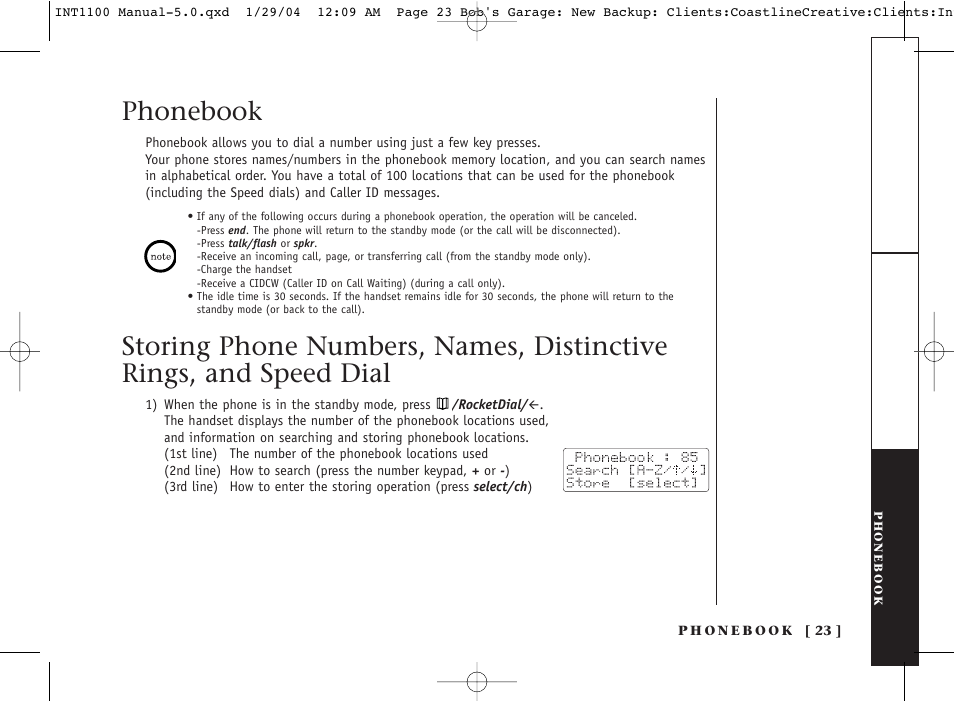 Inter-Tel INT1100 User Manual | Page 23 / 46