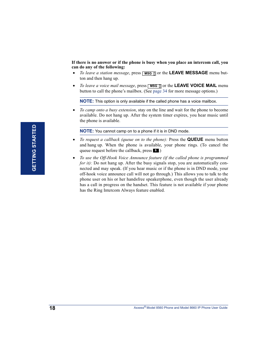 Inter-Tel AXXESS 8660 User Manual | Page 28 / 98