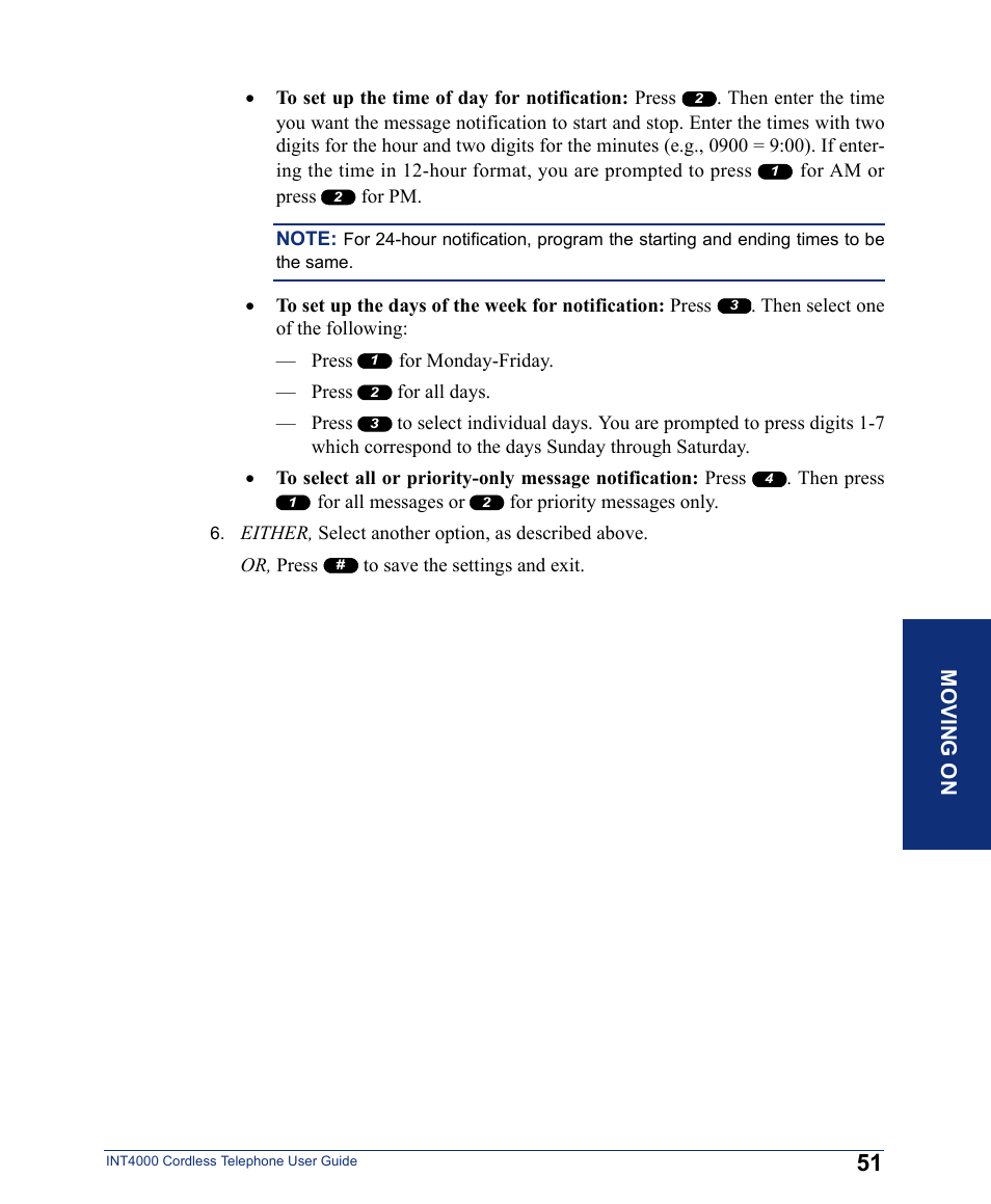 Inter-Tel INT4000 User Manual | Page 63 / 92