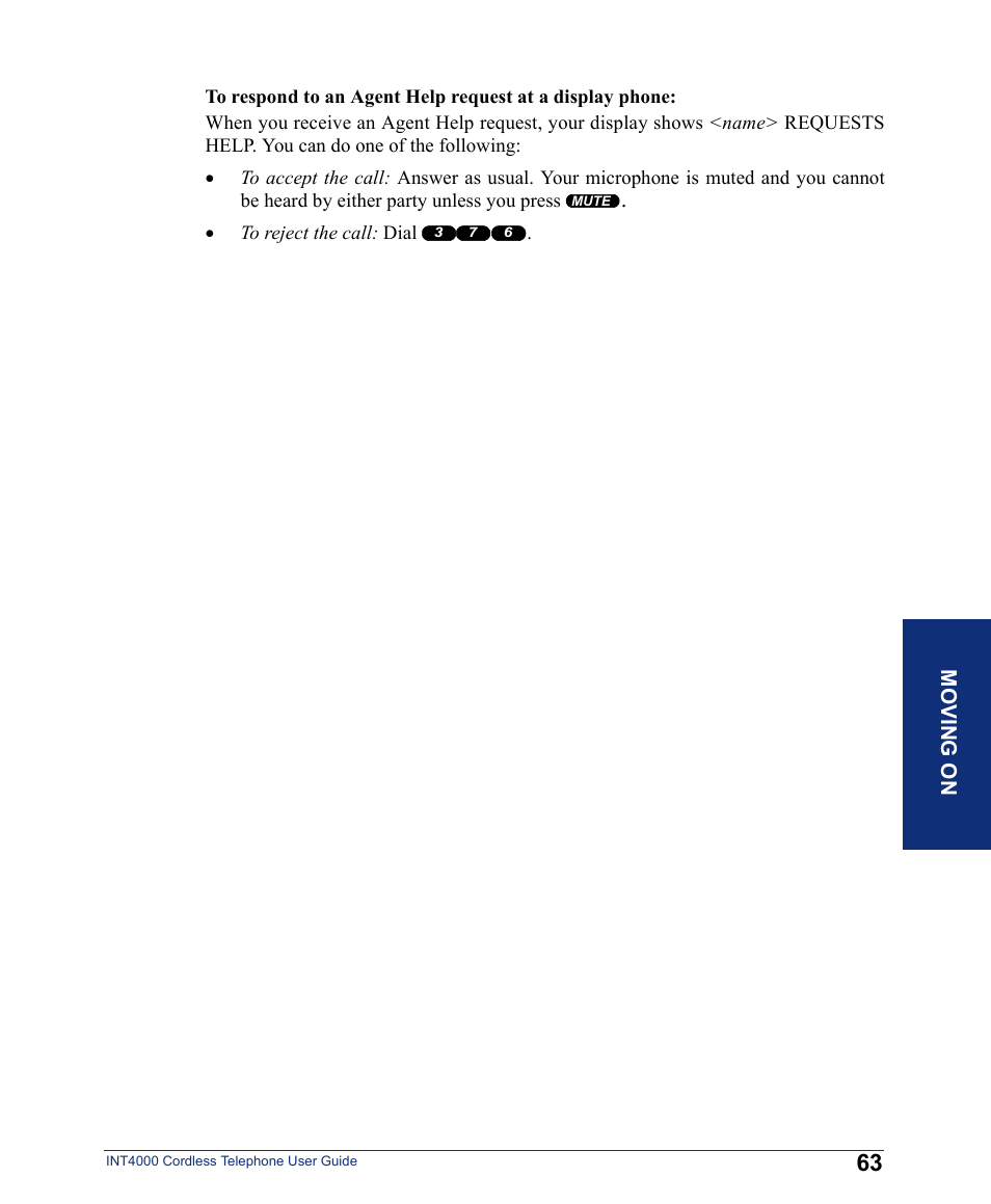 Inter-Tel INT4000 User Manual | Page 75 / 92