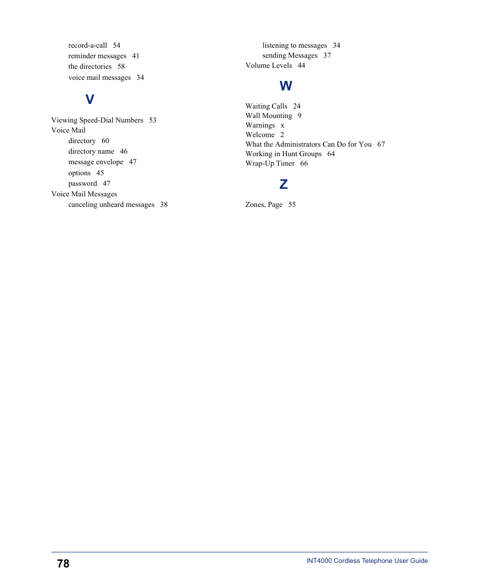 Inter-Tel INT4000 User Manual | Page 90 / 92