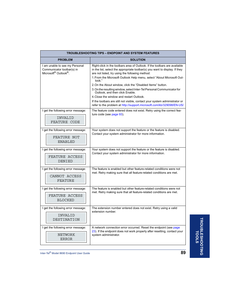 Inter-Tel 8690 User Manual | Page 103 / 118