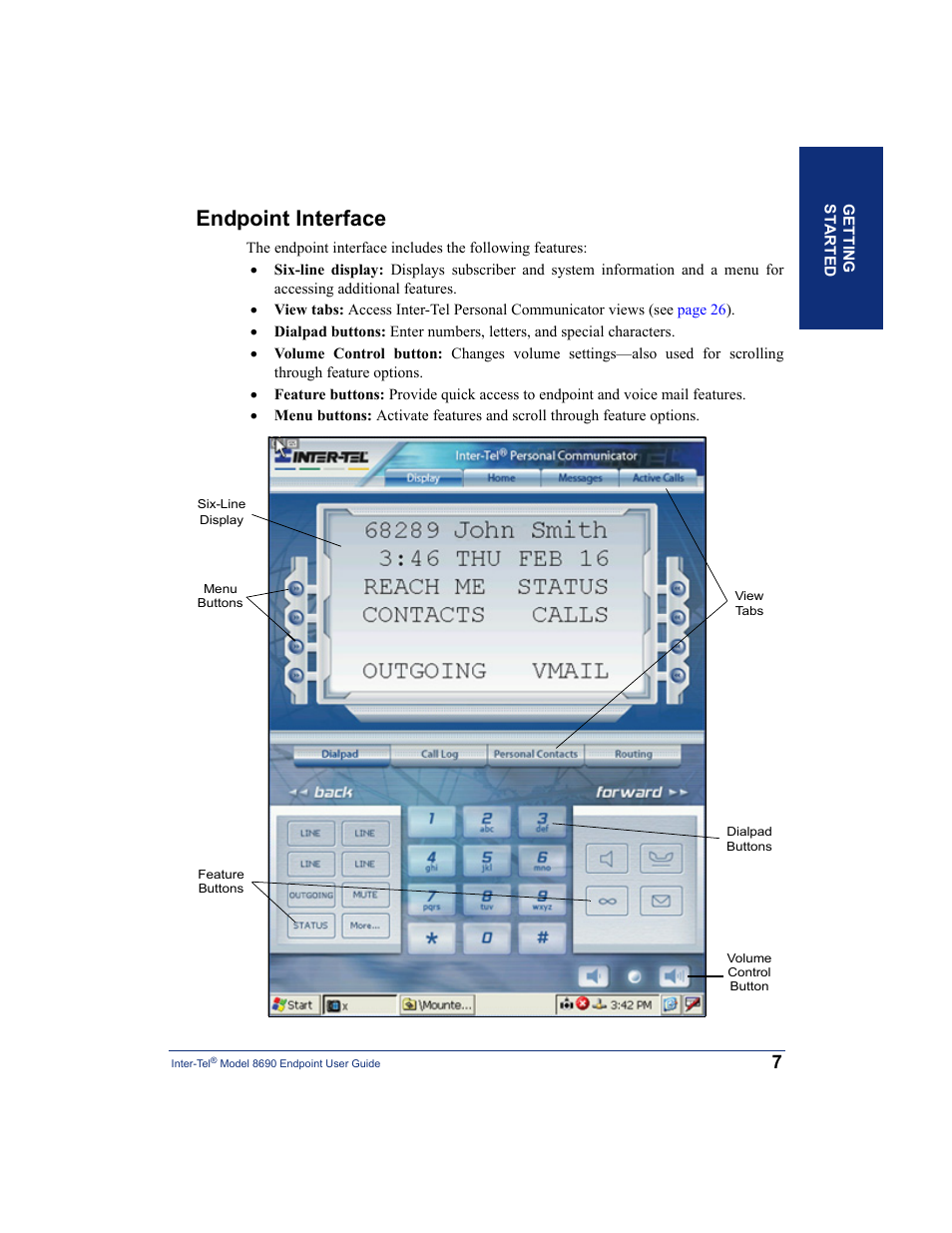 Endpoint interface | Inter-Tel 8690 User Manual | Page 21 / 118