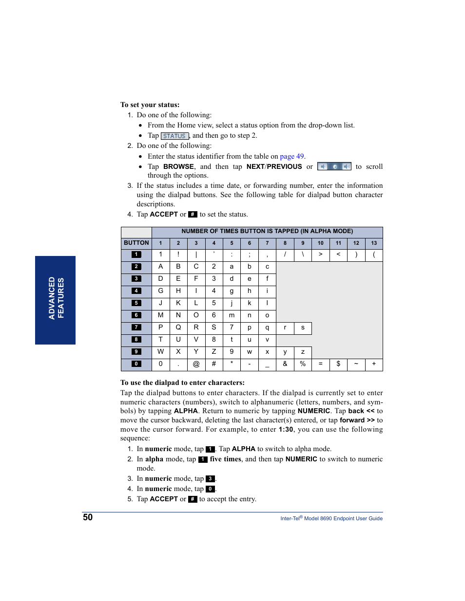 Inter-Tel 8690 User Manual | Page 64 / 118