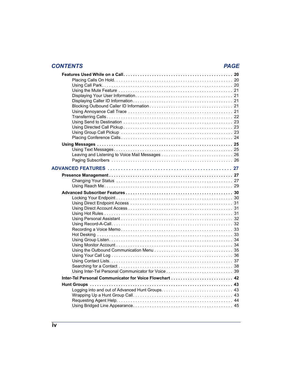 Inter-Tel 7000 8662 User Manual | Page 12 / 90